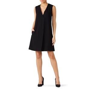 Fifteen Twenty Black Pleated Front Dress Size S with Stains